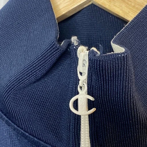 Champion Athletic CLEMSON TIGERS Full Zip Navy Blue Track Jacket MEN'S LARGE - Picture 7 of 11